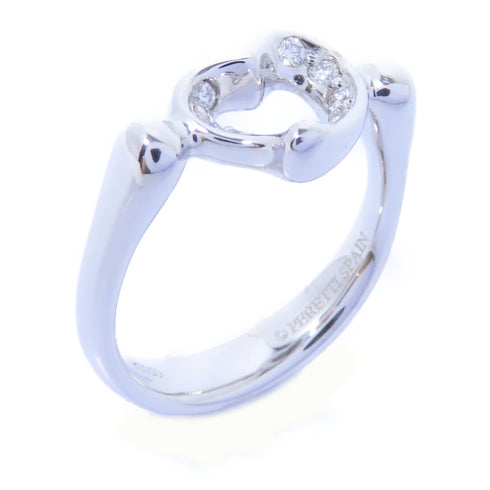 TIFFANY&CO Open Heart Ring PT950 Platinum US#3.5