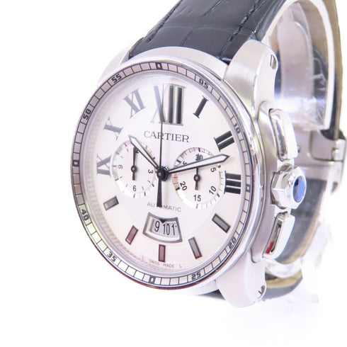 CARTIER Calibre de Automatic Watch Stainless Steel W7100046 Silver