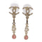 CHANEL CC Earrings C22s Matel Pink/Gold