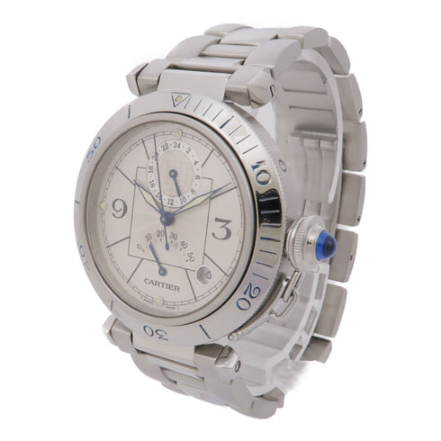 CARTIER Pasha W31037H3 Automatic Watch Stainless Steel Silver