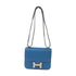 HERMES PHW Constance Mini Shoulder Bag Epsom Leather Blue Izmir