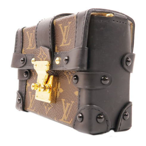 LOUIS VUITTON GHW Mini Essential Trunk Shoulder Bag M68566 Monogram Brown/Black