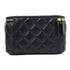 CHANEL Quilted CC GHW Chain Shoulder Vanity Case Bag Lambskin Leather Black