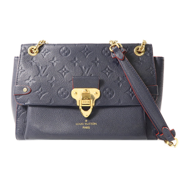 LOUIS VUITTON LV GHW Vavin PM Shoulder Bag M52271 Monogram Empreinte Navy v1