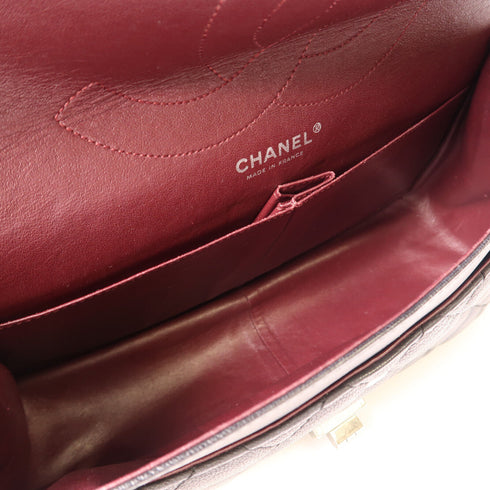 CHANEL CC SHW 2.55 Chain Shoulder Bag Calfkin Leather