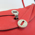 HERMES PHW Lindy 30 2Way Shoulder Bag Taurillon Clemence Leather Red