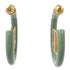 Christian Dior CD Earrings Metal/PVC Green/Gold