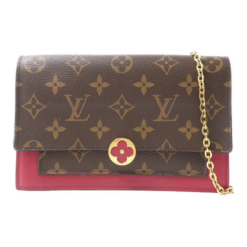 LOUIS VUITTON LV GHW Portefeuille Flore Chain Shoulder Bag M69578 Monogram Brown