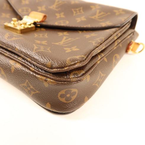 LOUIS VUITTON LV GHW Pochette Metis MM 2 Way Bag M44875 Monogram Brown v3