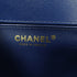 CHANEL Quilted CC GHW Boy 25 2way Chain Shoulder Bag Lambskin Leather Blue