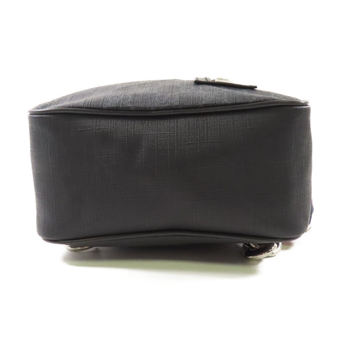 GUCCI GG SHW Black Sling Backpack Crossbody Waist Bag 478325 Coated Canvas Black