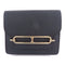 HERMES GHW Roulis Slim Wallet Chevre Leather Noir Black