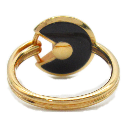 CARTIER Amulet de Cartier Onyx/Dia Ring XS 18K Rose Gold US#5.25/Cartier#50