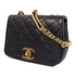 CHANEL CC GHW Chain Shoulder Bag Calfskin Leather Black v5