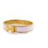 HERMES GHW Clic-H Bracelet Bangle Metal Enamel