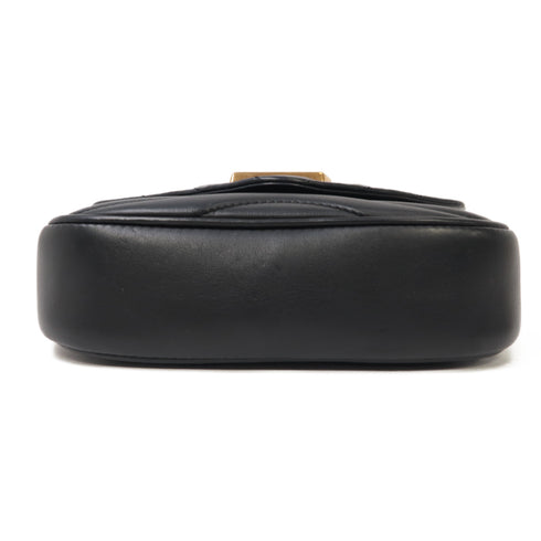 LOUIS VUITTON LV GHW New Wave 2 Way Bag M56461 Calfskin Leather Black