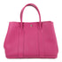HERMES PHW Garden Party PM Hand Bag/Tote Bag Negonda Leather Rose Pourpre