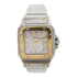 CARTIER Santos Galbee Automatic Watch 2423 18K Yellow Gold/Stainless Steel White