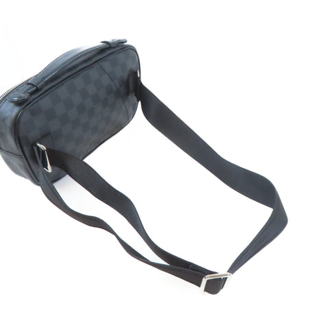 LOUIS VUITTON LV SHW Ambler Waist Bag N41289 Damier Graphite Black