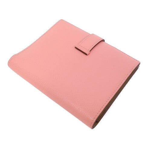 HERMES PHW Bearn Compact Wallet Veau Epsom Rose Azalee/Sesame