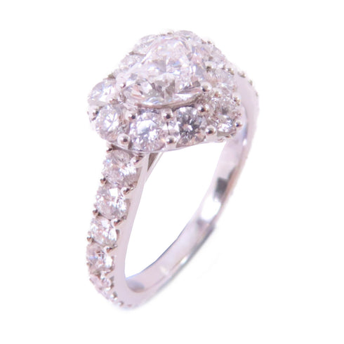 GRAFF 0.59ct Diamond Ring #4.75 18K White Gold