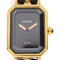 CHANEL CC Premiere Quartz Watch H0001-L Gold Plated/Leather Black v2