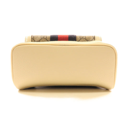 GUCCI GG GHW Backpack PVC Coated Canvas 685769 White