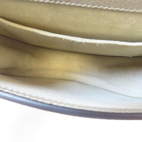 CHLOE GHW Nile Medium 2 Way Shoulder Handbag Leather Gray