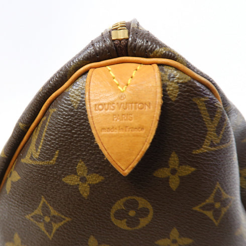 LOUIS VUITTON LV GHW Speedy 30 Handbag M41526 Monogram Brown v4