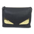 FENDI GHW Clutch Bag 7VA433 A7SR Calfskin Leather Black