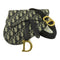 Christian Dior CD GHW Saddle Oblique Waist Belt Bag Canvas Blue