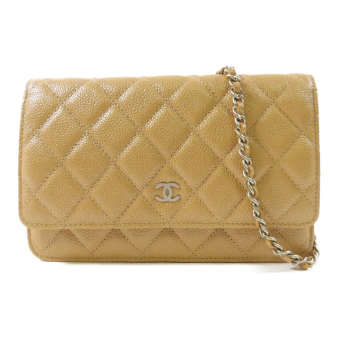 CHANEL CC SHW WOC Wallet On Chain Shoulder Bag Calfskin Leather