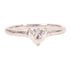 Jewelry 0.43ct Diamond Ring 2.1g 18K White Gold