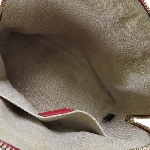 GUCCI GG GHW 2 Way Shoulder Bag 449661 Calfskin Leather Red