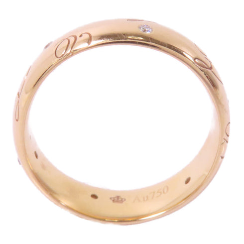 Fine Jewelry 0.07ct Diamond Ring US#7.75 18K Pink Gold