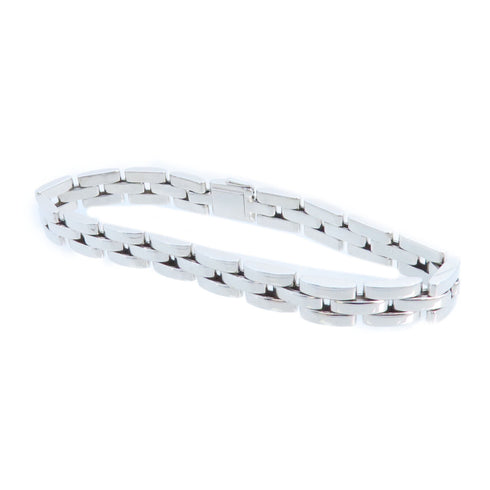 CARTIER SHW Mayon Pantail Bracelet Bangle 18K White Gold
