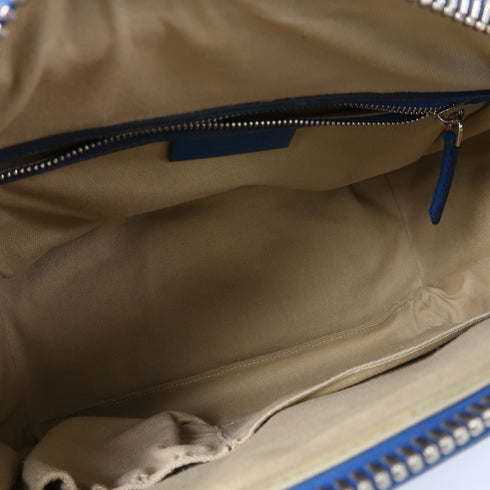 GIVENCHY SHW 2 Way Shoulder Bag Calfskin Leather Blue