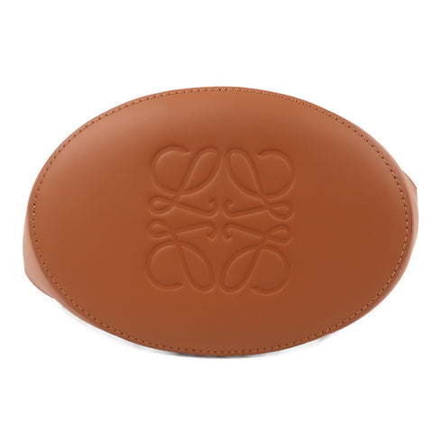 LOEWE GHW Balloon 2 Way Shoulder Bag Calfskin Leather Black/Brown