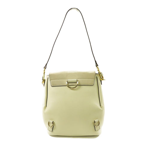 CHLOE GHW Rucksack Calfskin Leather/Suede White