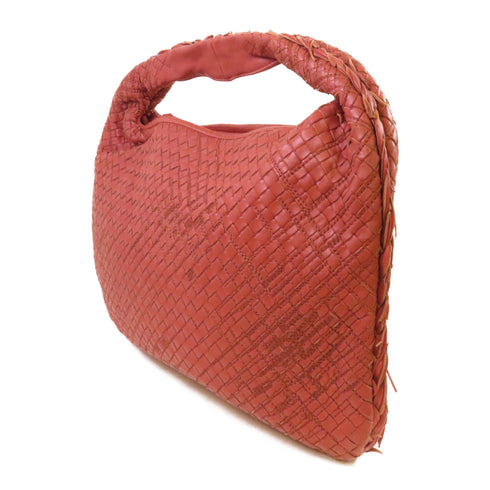 BOTTEGA VENETA BV Intrecciato Shoulder Bag Intrecciato Leather Red
