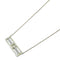 TIFFANY&CO T Open Vertical Diamond Necklace 18K Yellow Gold