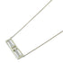 TIFFANY&CO T Open Vertical Diamond Necklace 18K Yellow Gold