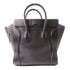 CELINE GHW Mini Luggage Handbag Calfskin Leather Black