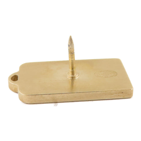 CHANEL CC Brooch Pin Metal Silver Gold Beige