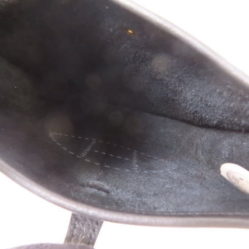 HERMES GHW Evelyne TPM Shoulder Bag Leather Black