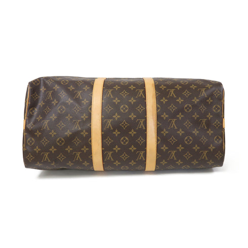 LOUIS VUITTON LV GHW Keepall 50 Bandoulie Boston 2 Way Bag M41416 Monogram Brown