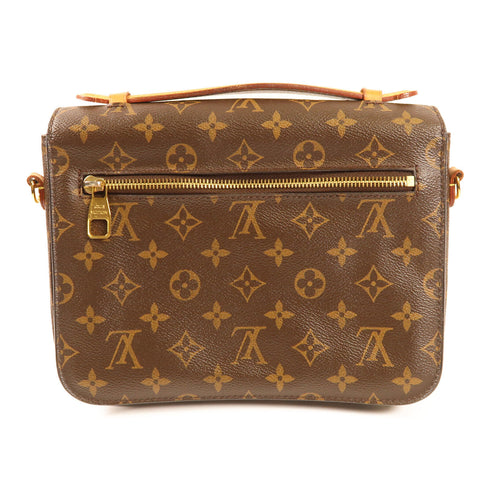 LOUIS VUITTON LV GHW Pochette Metis MM 2 Way Bag M44875 Monogram Brown v3