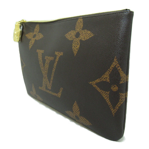 LOUIS VUITTON LV GHW Pochette Cle XL Business Clutch Bag M46567 Monogram Brown