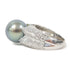 FINE JEWELRY Diamond Pearl Ring 18K White Gold US#6