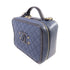 CHANEL Quilted CC GHW Filigree Vanity Case Hand Shoulder Bag Caviar Leather Navy